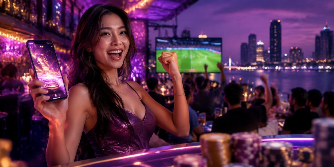 Người dùng tại Sài Gòn đăng ký tài khoản và nhận bonus dưới đèn neon